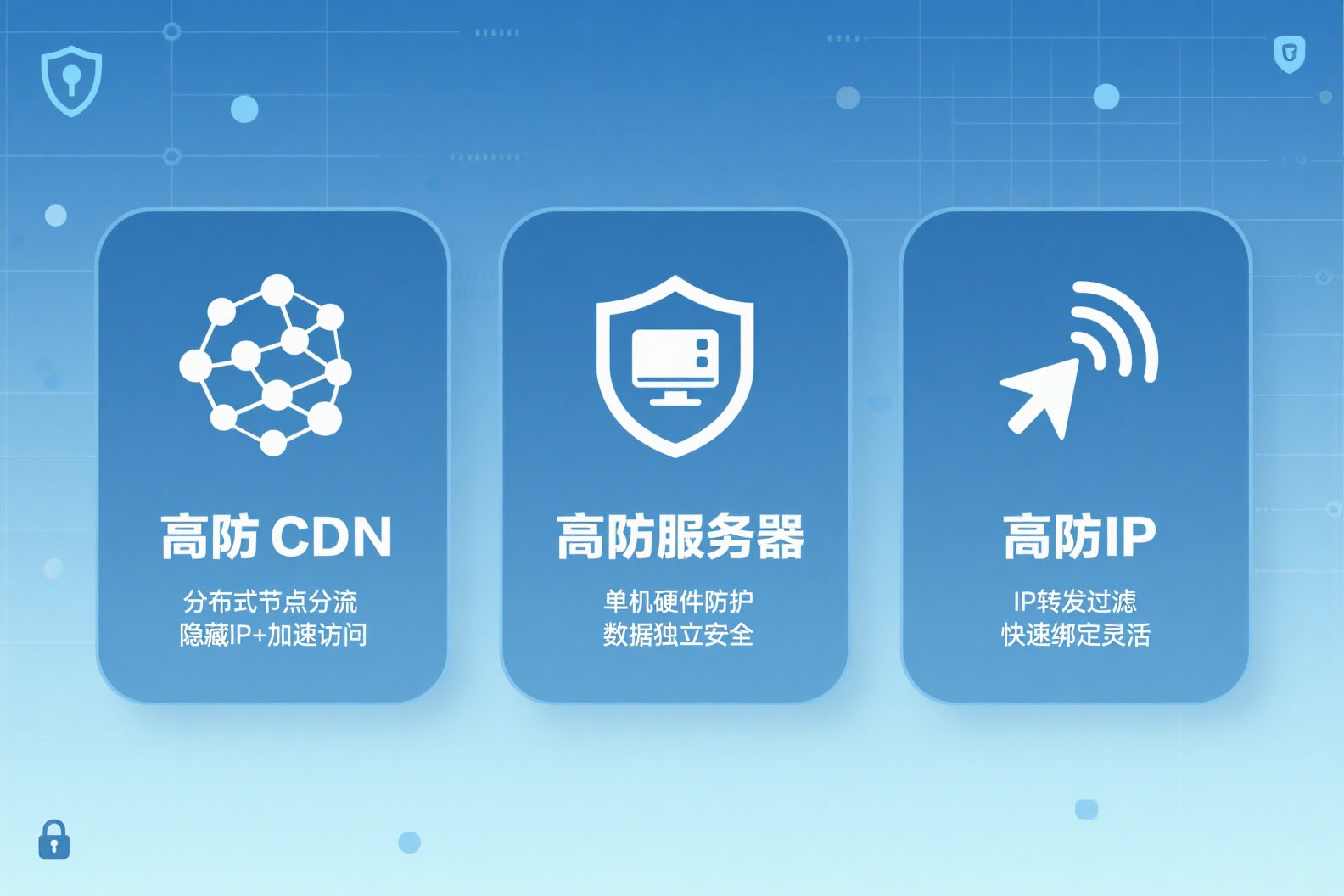 高防CDN，高防服务器，高防IP