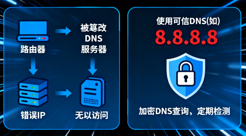 DNS污染，防范DNS污染