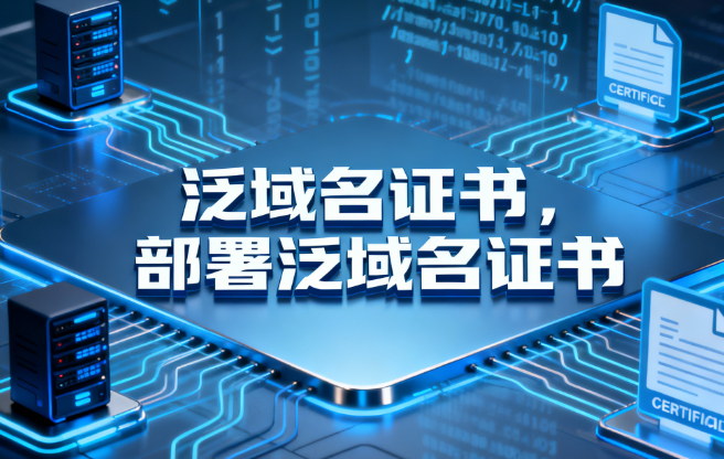 泛域名证书,部署泛域名证书